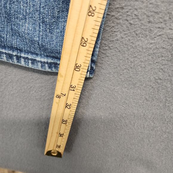Abercrombie & Fitch Jeans Womens Size 10 Blue Low Rise Taper Stretch Casual - Picture 7 of 15